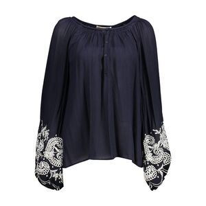 Kocca Embroidered Blouse Model KO12348 Women Blue Shirts